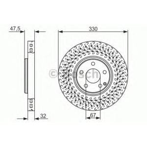 спирачен диск BOSCH 0 986 479 334