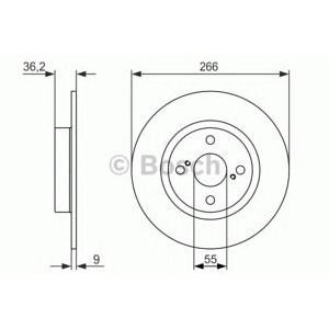спирачен диск BOSCH 0 986 479 335 
