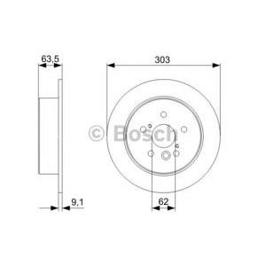 спирачен диск BOSCH 0 986 479 338 
