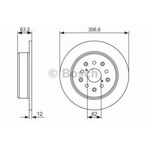 спирачен диск BOSCH 0 986 479 339