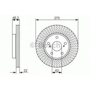спирачен диск BOSCH 0 986 479 341