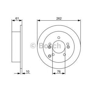 спирачен диск BOSCH 0 986 479 345 