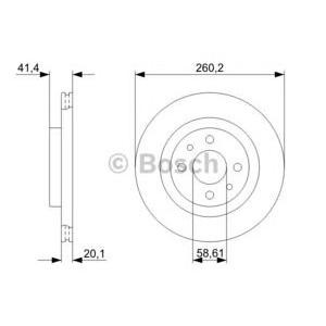 спирачен диск BOSCH 0 986 479 346