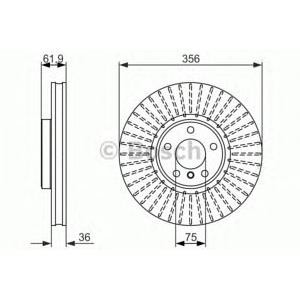 спирачен диск BOSCH 0 986 479 349