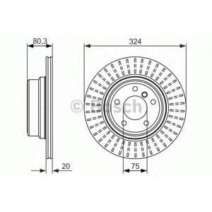 спирачен диск BOSCH 0 986 479 350 