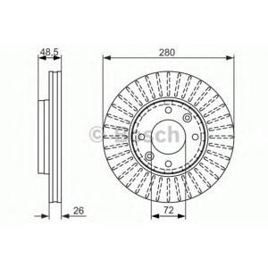 спирачен диск BOSCH 0 986 479 353 