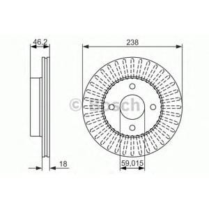 спирачен диск BOSCH 0 986 479 354 
