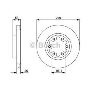 спирачен диск BOSCH 0 986 479 355 