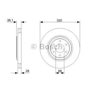 спирачен диск BOSCH 0 986 479 357