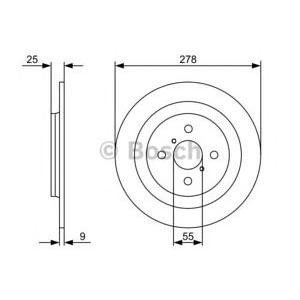 спирачен диск BOSCH 0 986 479 360 