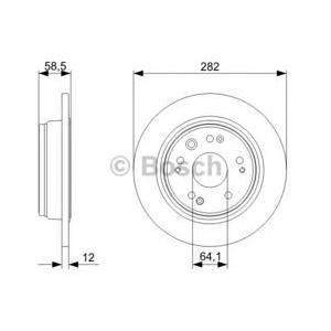 спирачен диск BOSCH 0 986 479 361