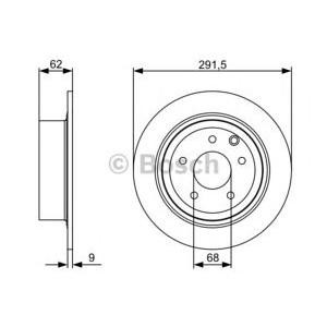 спирачен диск BOSCH 0 986 479 362 