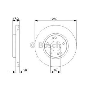спирачен диск BOSCH 0 986 479 368