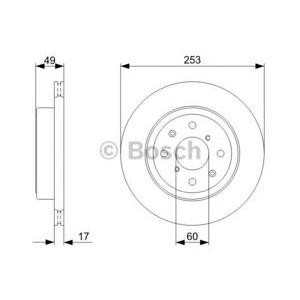 спирачен диск BOSCH 0 986 479 370