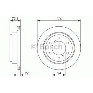 спирачен диск BOSCH 0 986 479 373 