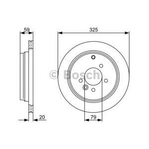 спирачен диск BOSCH 0 986 479 375
