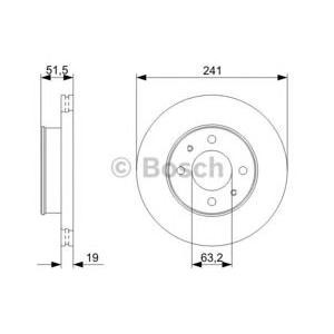 спирачен диск BOSCH 0 986 479 377 