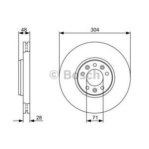спирачен диск BOSCH 0 986 479 380