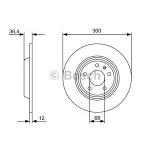 спирачен диск BOSCH 0 986 479 382 