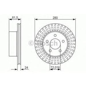спирачен диск BOSCH 0 986 479 386