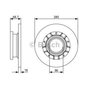 спирачен диск BOSCH 0 986 479 389