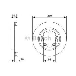 спирачен диск BOSCH 0 986 479 C09