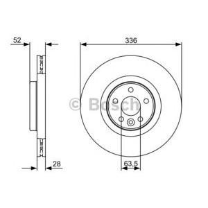 спирачен диск BOSCH 0 986 479 395