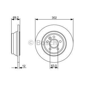 спирачен диск BOSCH 0 986 479 396