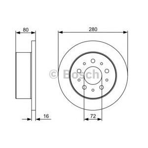 спирачен диск BOSCH 0 986 479 399