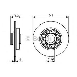 спирачен диск BOSCH 0 986 479 400