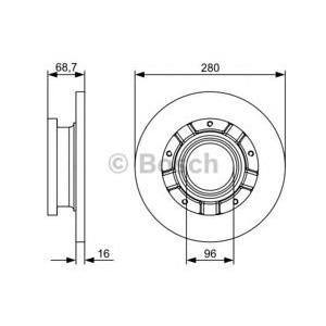 спирачен диск BOSCH 0 986 479 401