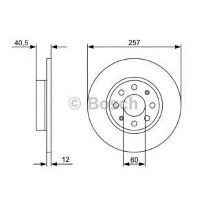 спирачен диск BOSCH 0 986 479 402 