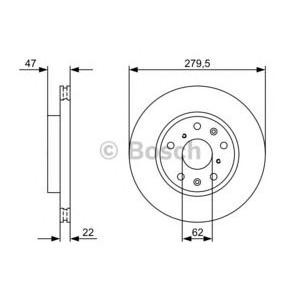 спирачен диск BOSCH 0 986 479 403 