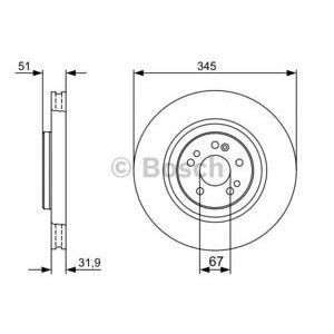 спирачен диск BOSCH 0 986 479 405 