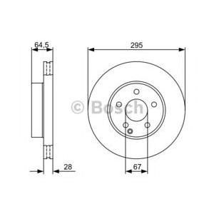 спирачен диск BOSCH 0 986 479 407