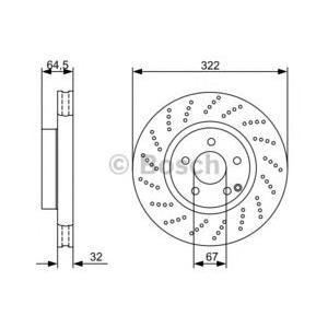 спирачен диск BOSCH 0 986 479 408