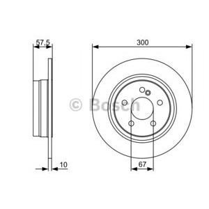 спирачен диск BOSCH 0 986 479 410 
