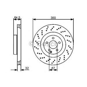 спирачен диск BOSCH 0 986 479 412