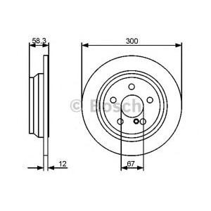 спирачен диск BOSCH 0 986 479 414