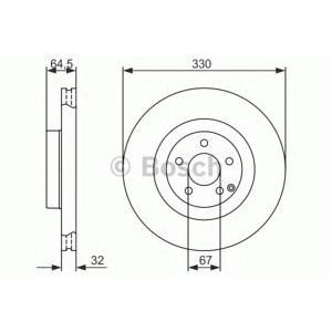 спирачен диск BOSCH 0 986 479 415 