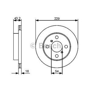 спирачен диск BOSCH 0 986 479 417