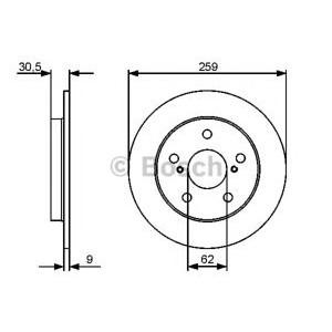спирачен диск BOSCH 0 986 479 418