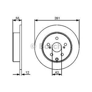 спирачен диск BOSCH 0 986 479 419 