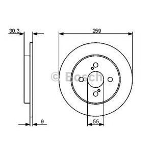 спирачен диск BOSCH 0 986 479 420