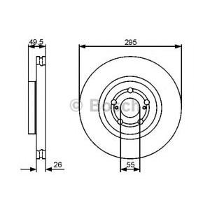 спирачен диск BOSCH 0 986 479 423 