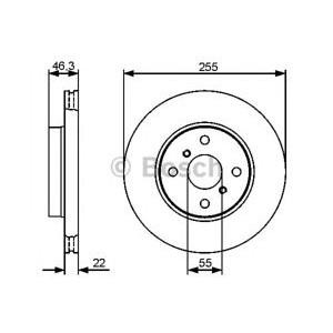 спирачен диск BOSCH 0 986 479 430