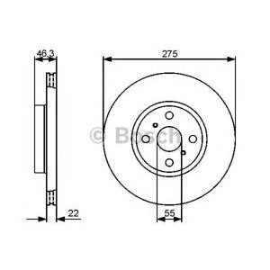 спирачен диск BOSCH 0 986 479 431