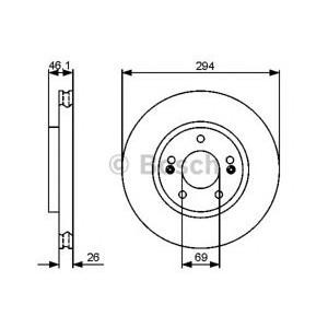 спирачен диск BOSCH 0 986 479 434