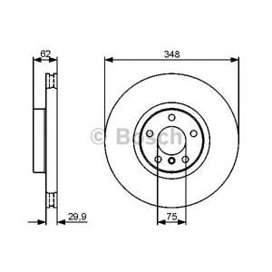 спирачен диск BOSCH 0 986 479 436 