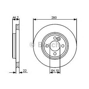 спирачен диск BOSCH 0 986 479 437 